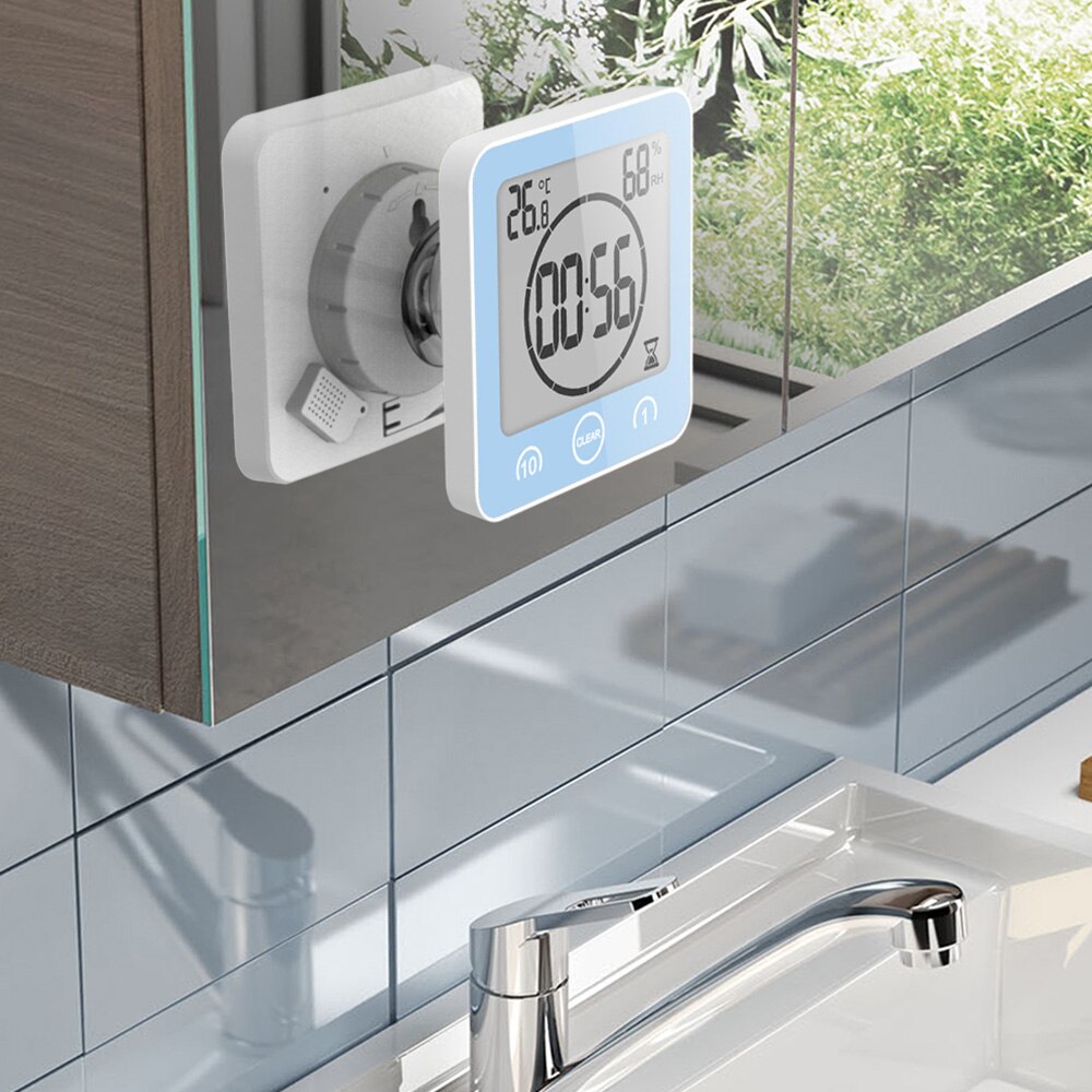 Bathroom Clock Digital Waterproof Device