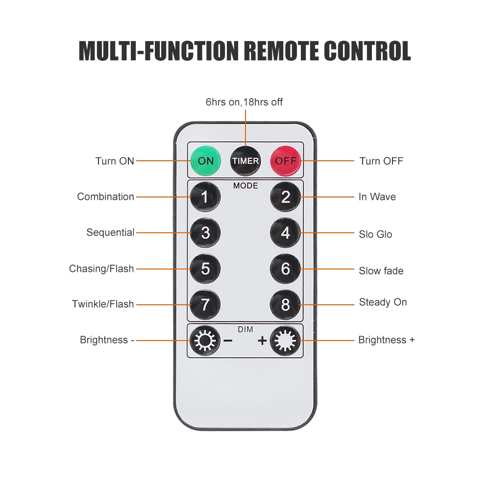 Curtain String Lights USB Remote Control