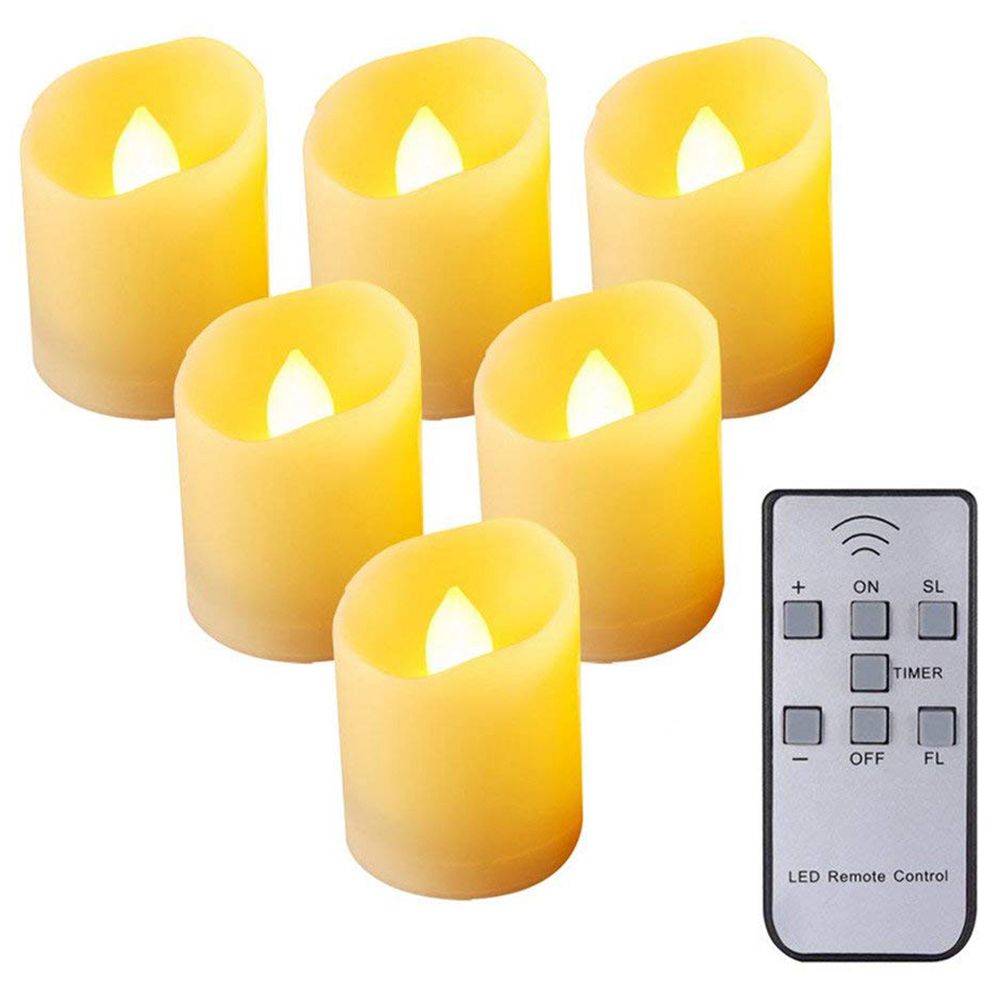 Flameless Candles with Timer Flickering Lights