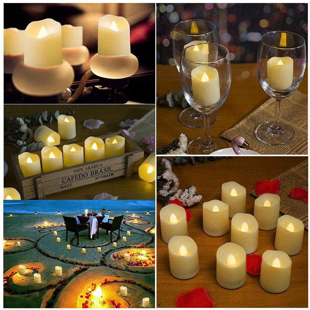 Flameless Candles with Timer Flickering Lights