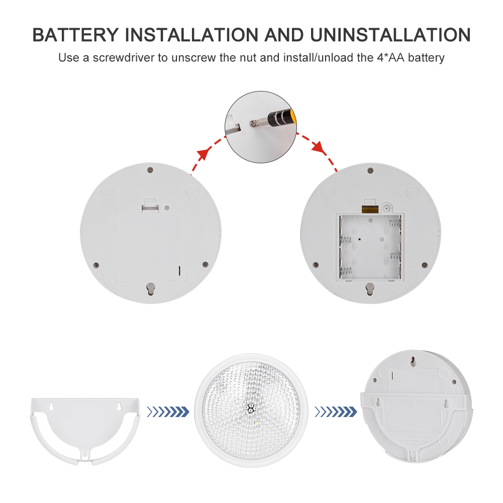 Battery Powered Wall Light with Remote Control