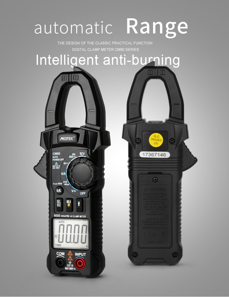 Digital Clamp Meter Reliable Multimeter