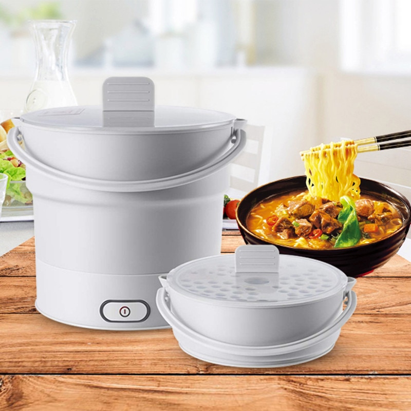 Electric Skillet Mini Foldable Pot