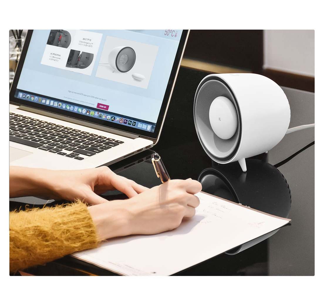 Desk Heater Portable Hand Warmer Fan