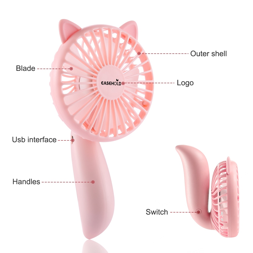 Portable Rechargeable Fan USB Charging