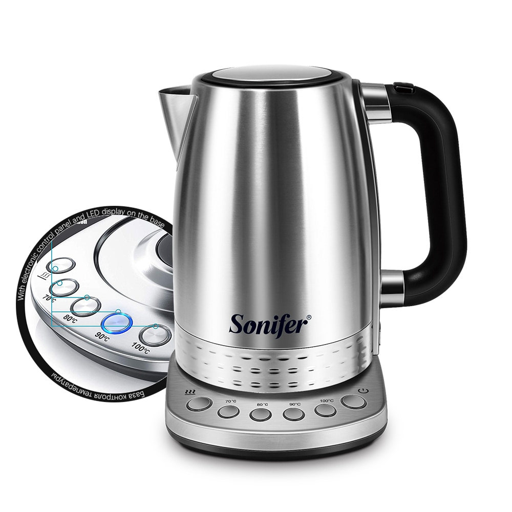 Electric Kettle With Temperature Control 1.7 Liters