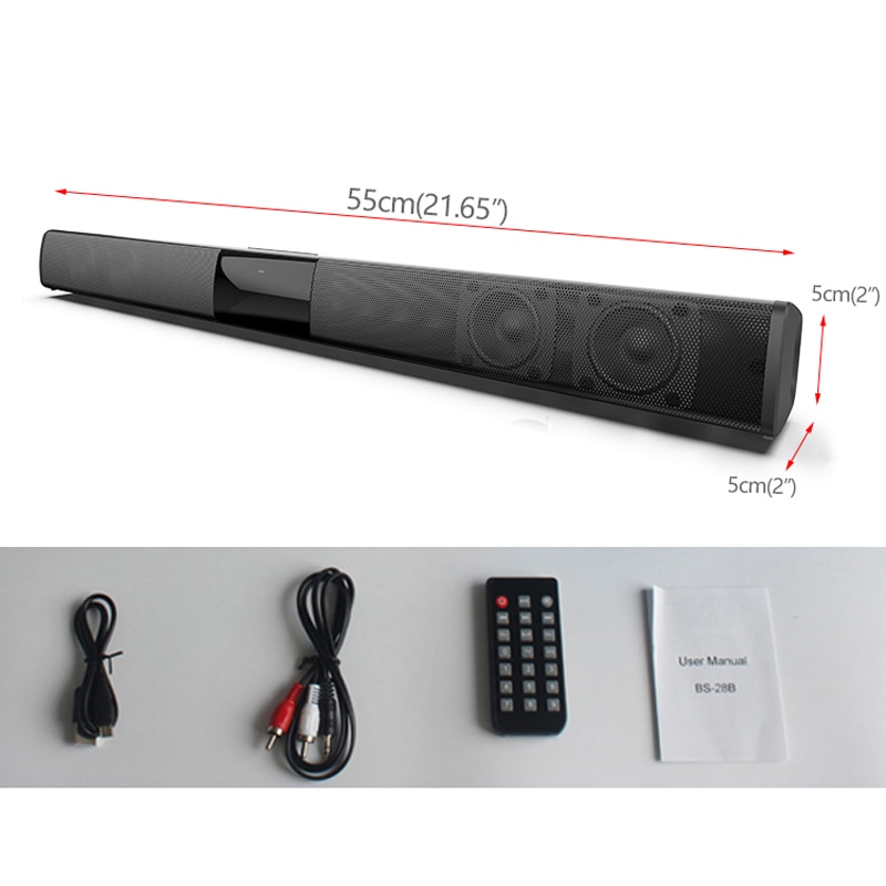 Bluetooth Soundbar For TV Wireless Speaker