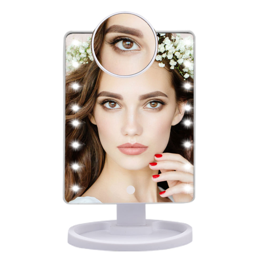 Magnifying Mirror with LED Lights