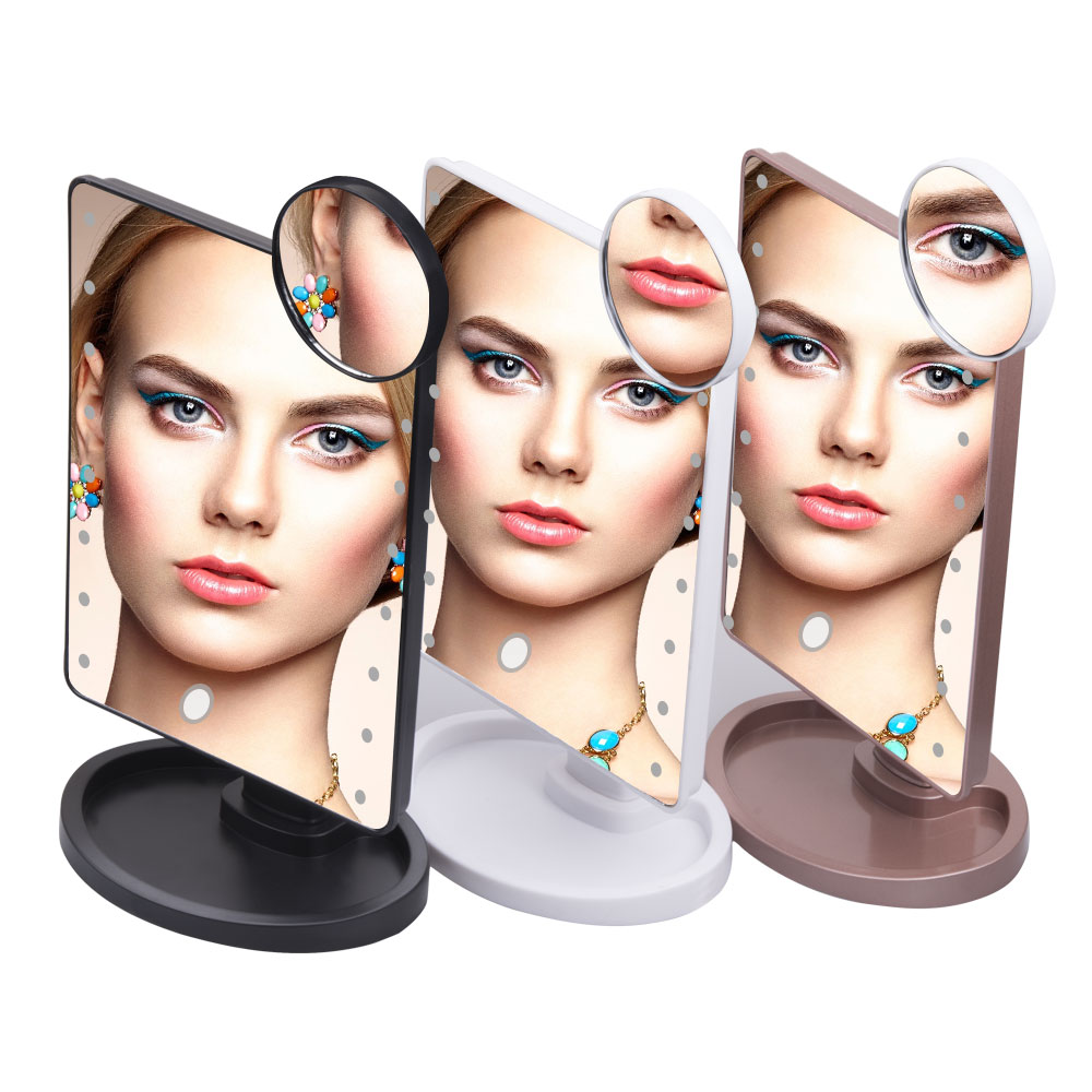 Magnifying Mirror with LED Lights