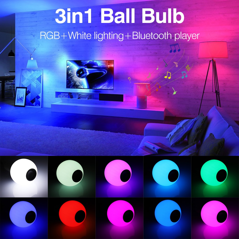 Bluetooth Light Bulb Speaker with Controller