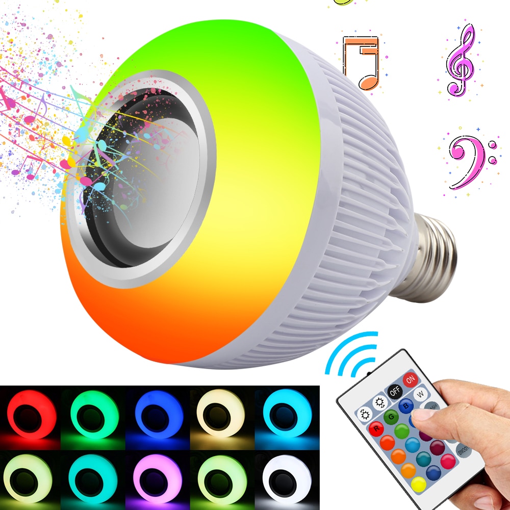 Bluetooth Light Bulb Speaker with Controller