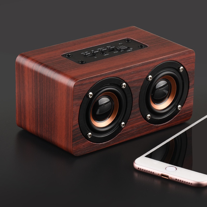 Wooden Bluetooth Speaker Portable Speaker