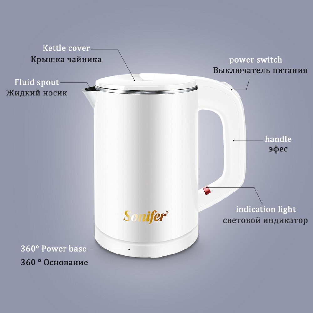 Stainless Steel Electric Kettle Portable Container