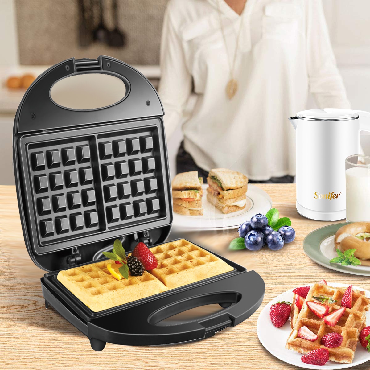 Waffle Machine Electric Waffle Maker