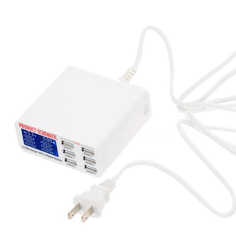 Multi Port USB Charger 6-Slot Plug