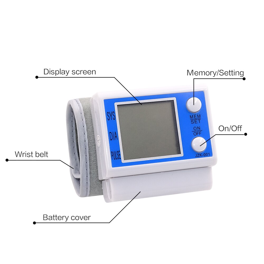 Blood Pressure Wrist Cuff Digital Monitor