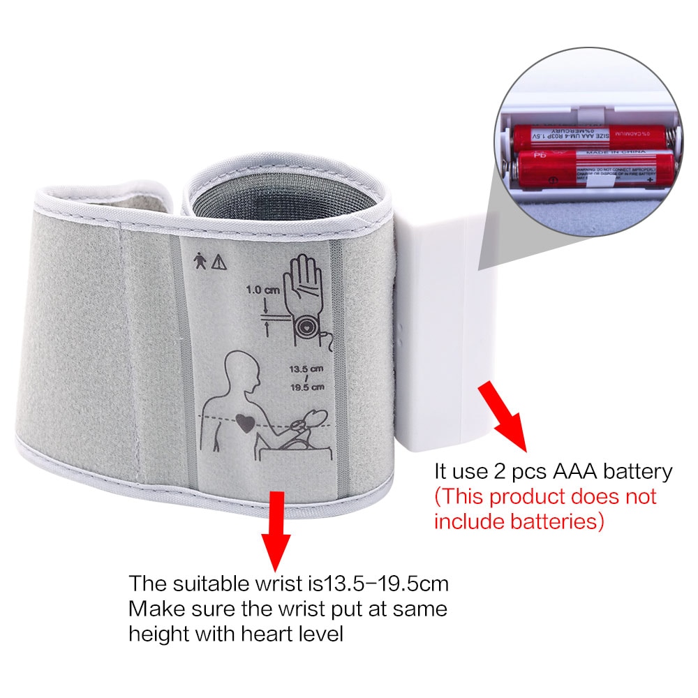 Blood Pressure Wrist Cuff Digital Monitor