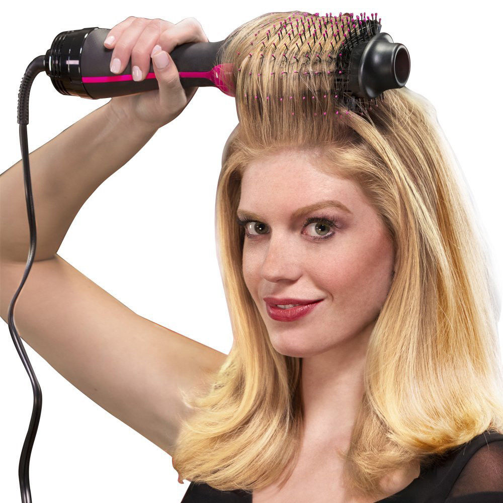 Electric Curling Brush Hair Iron Comb