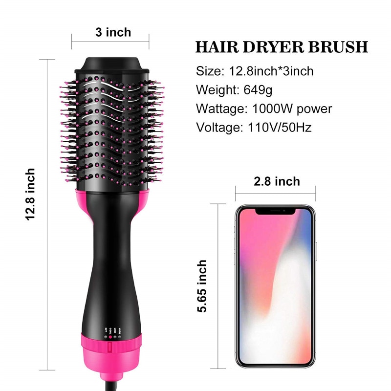 Electric Curling Brush Hair Iron Comb