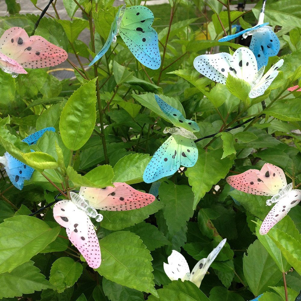 Butterfly Solar Lights 12 LED Bulbs