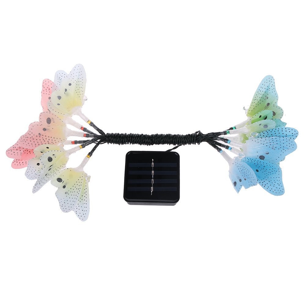 Butterfly Solar Lights 12 LED Bulbs