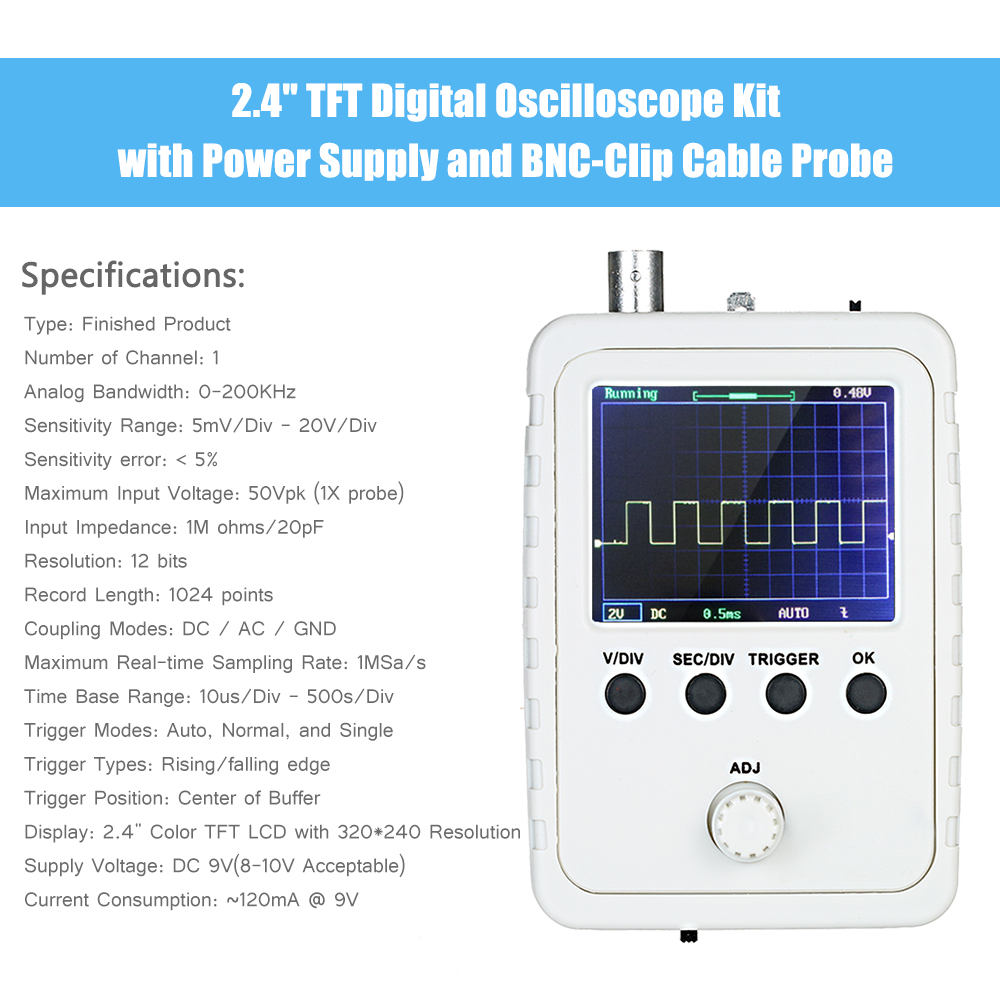 Handheld Oscilloscope Analyzer Kit