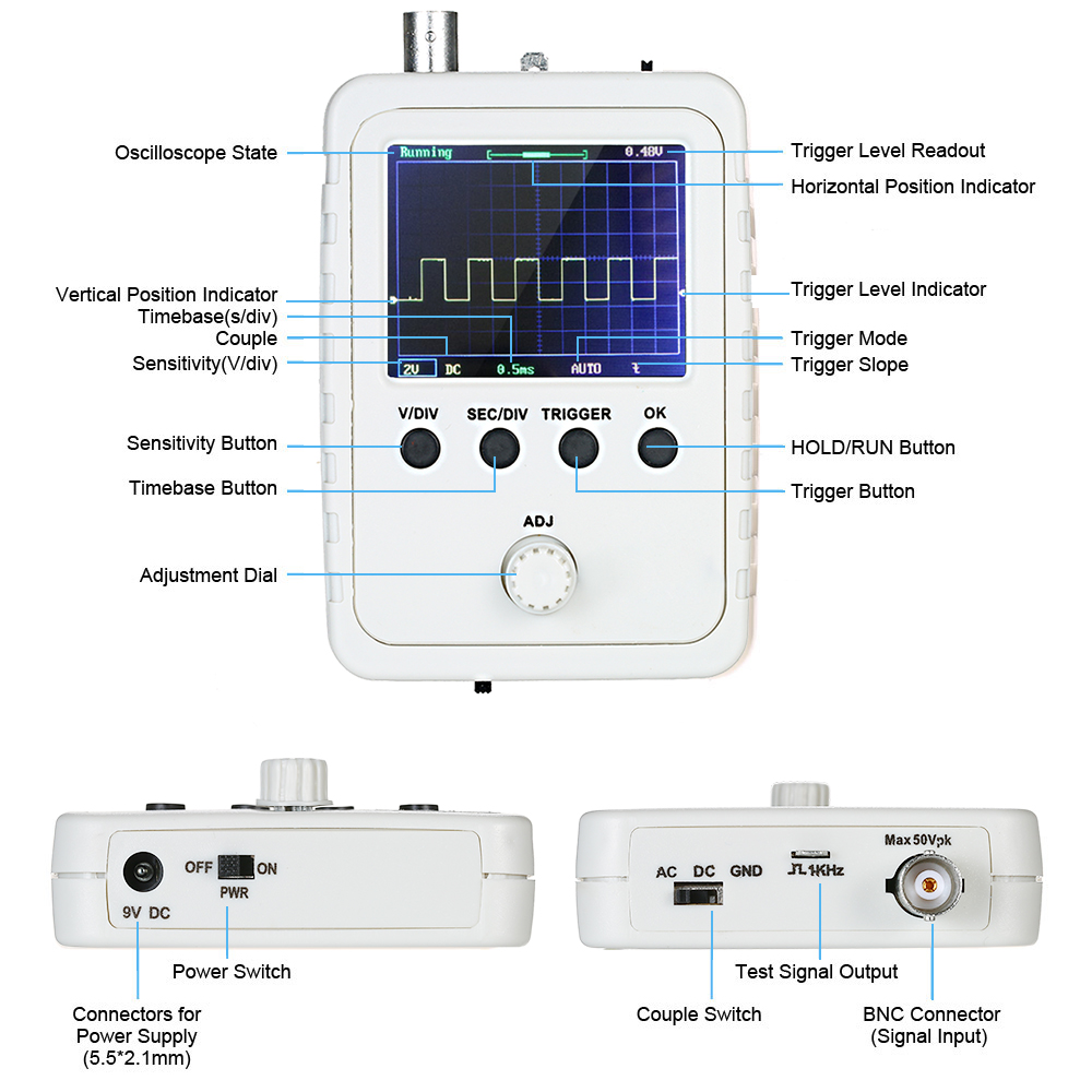 Handheld Oscilloscope Analyzer Kit