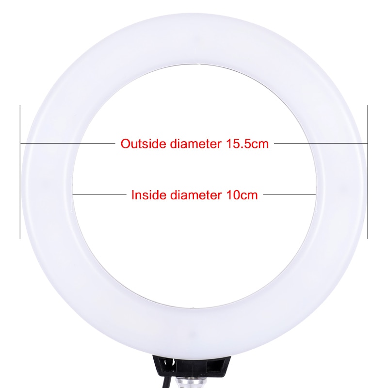 LED Ring Light 6″ Dimmable Light