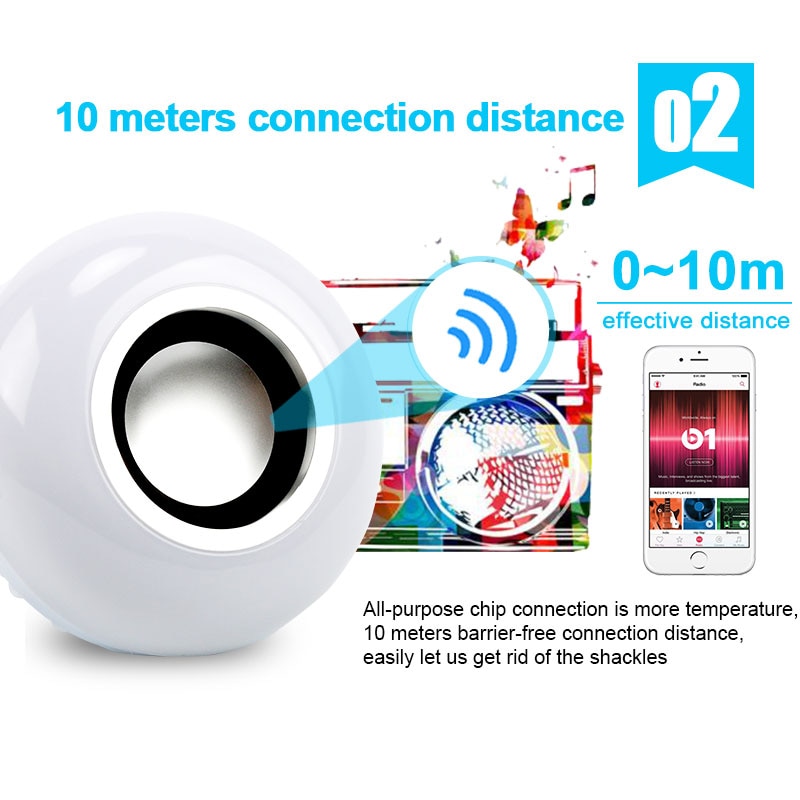 Light Bulb Speaker Bluetooth Light