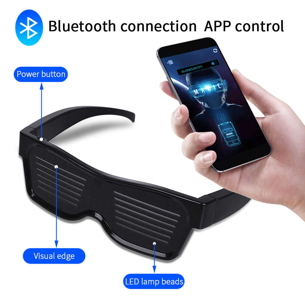 LED Glasses Bluetooth Party Glasses