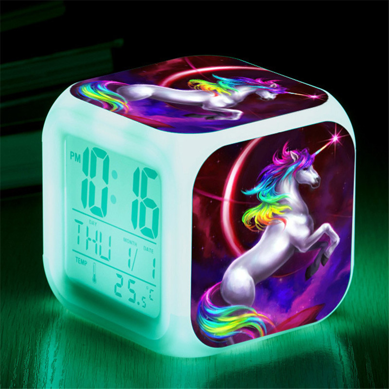 Unicorn Alarm Clock LED Digital Clock