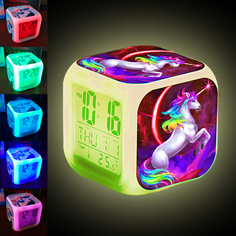 Unicorn Alarm Clock LED Digital Clock