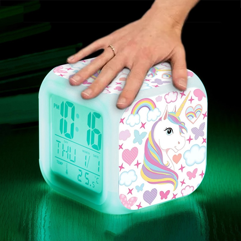 Unicorn Alarm Clock LED Digital Clock