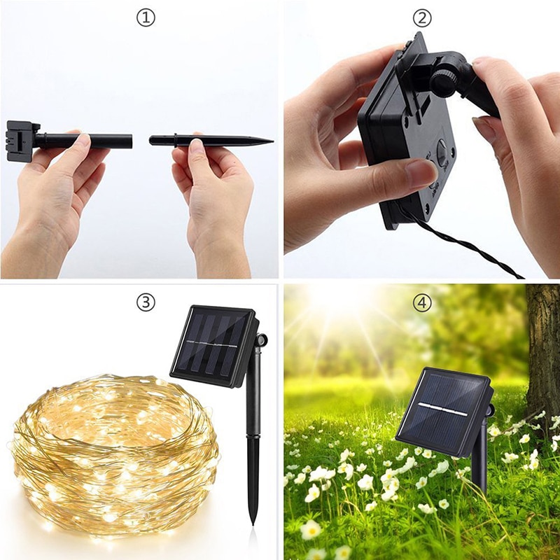 Solar String Lights LED Strip Decoration