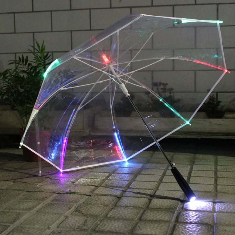 LED Umbrella Transparent Design