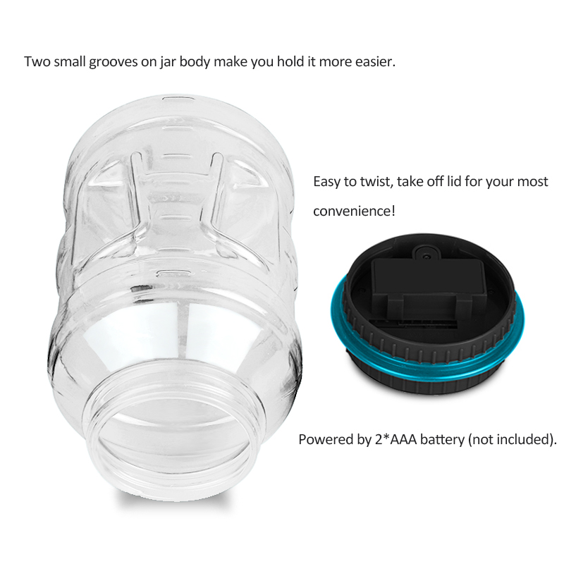 Coin Counter Bank with Digital LCD 1.8L