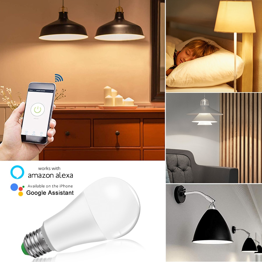 Smart LED Bulb Voice Smartphone Control