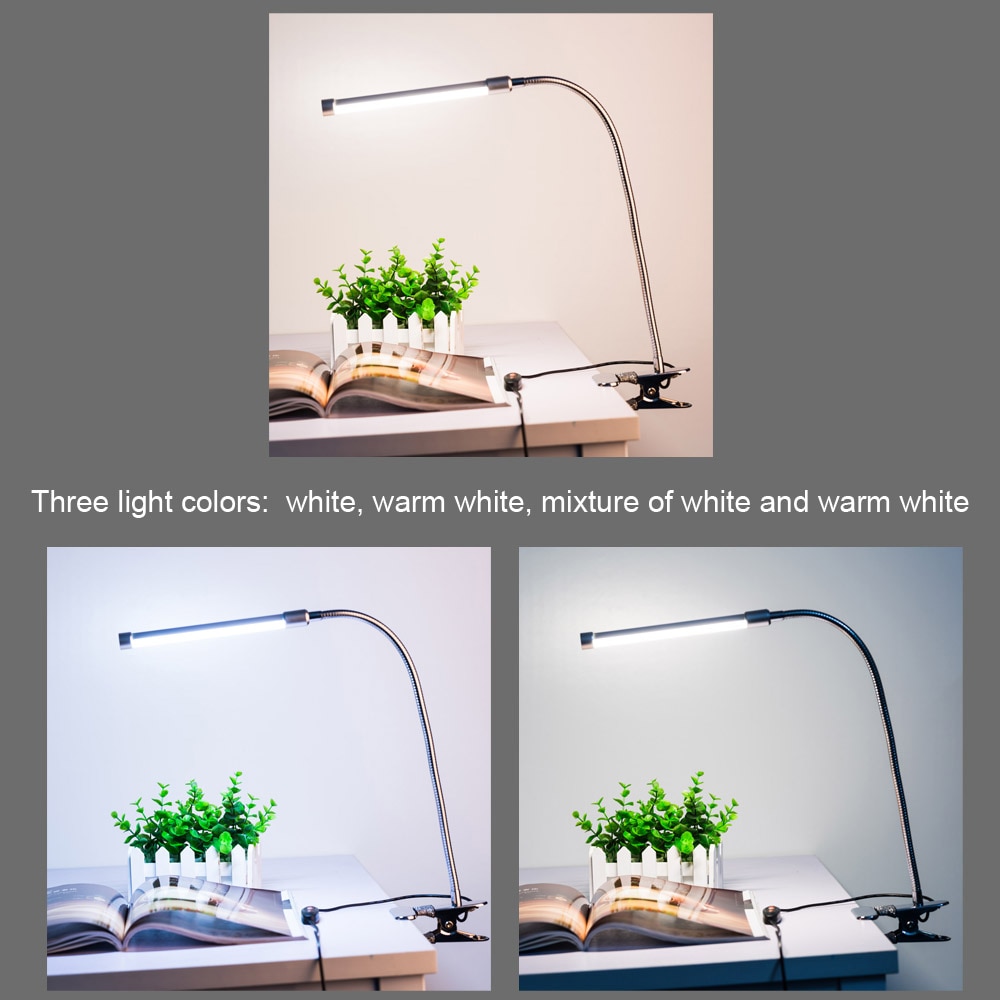 Clip On Desk Lamp USB LED Light