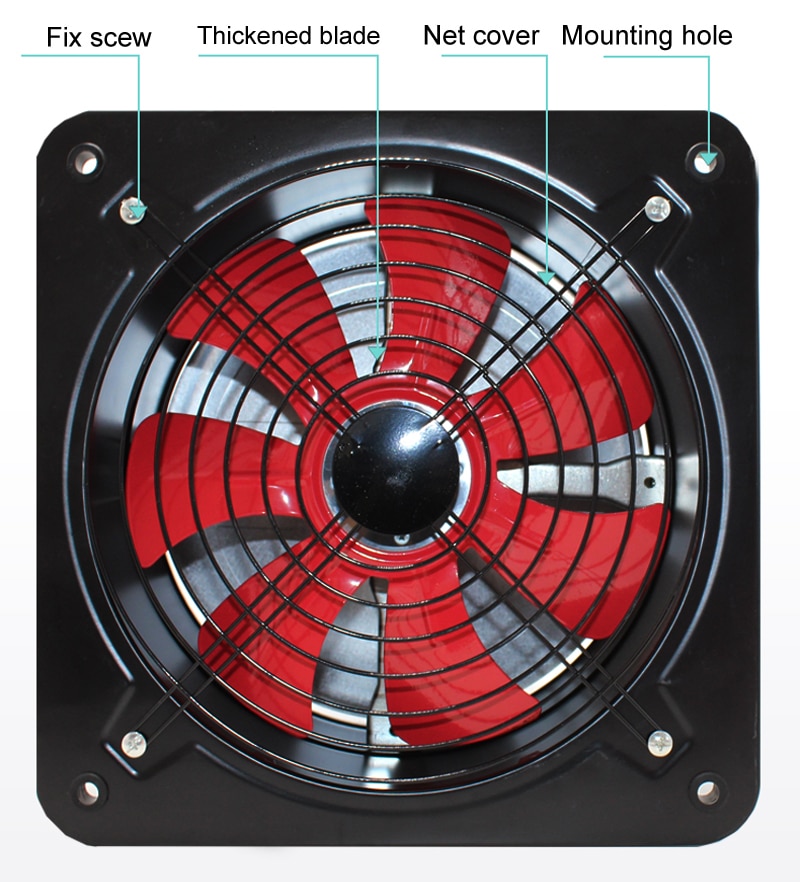 Kitchen Exhaust Fan High-Speed Ventilator