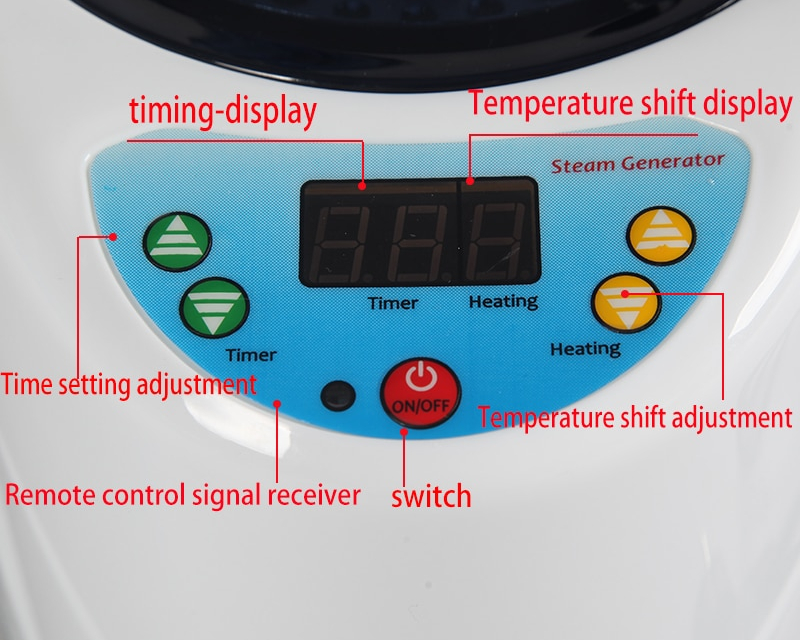 Portable Steam Sauna Remote Control