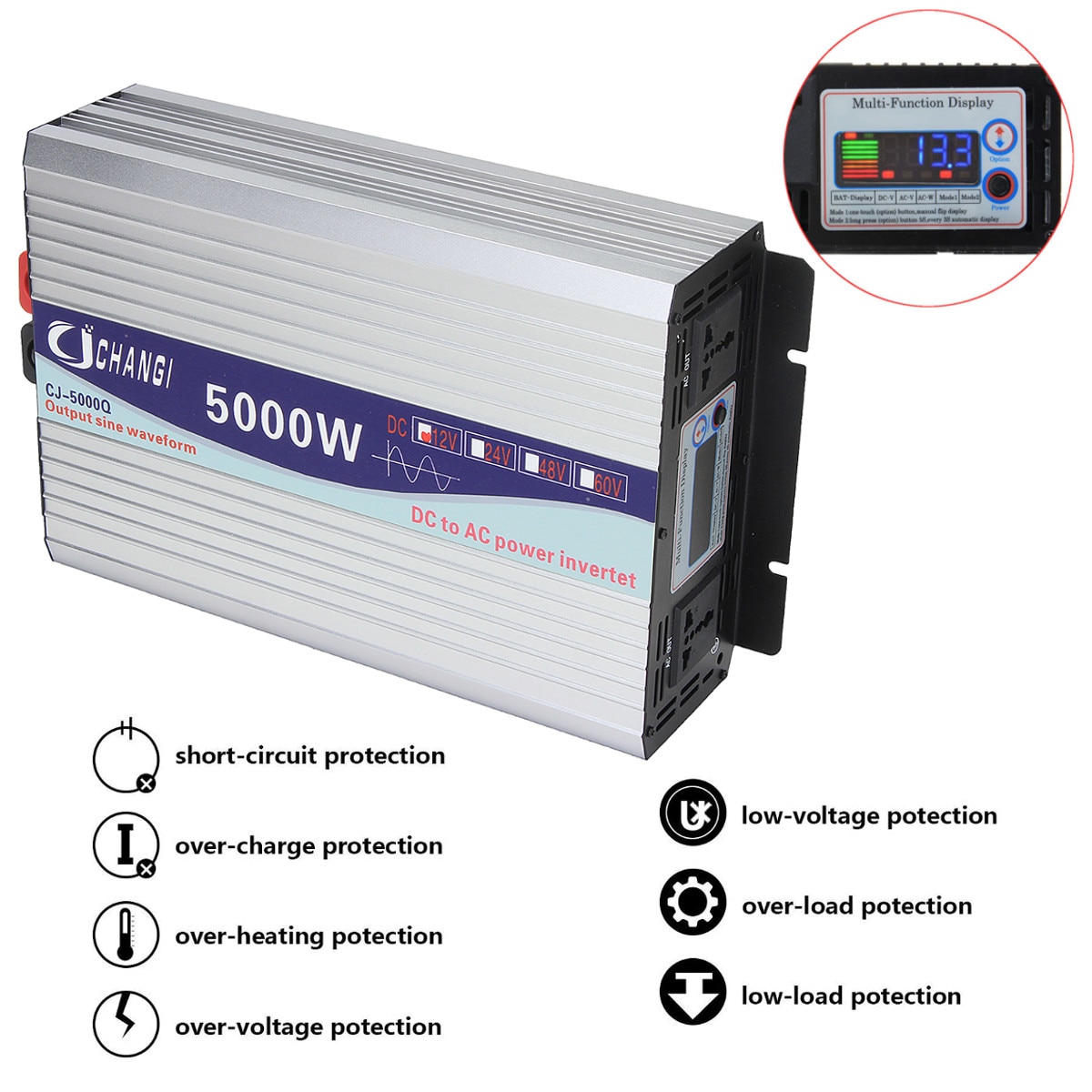 Power Inverter LCD Screen Device