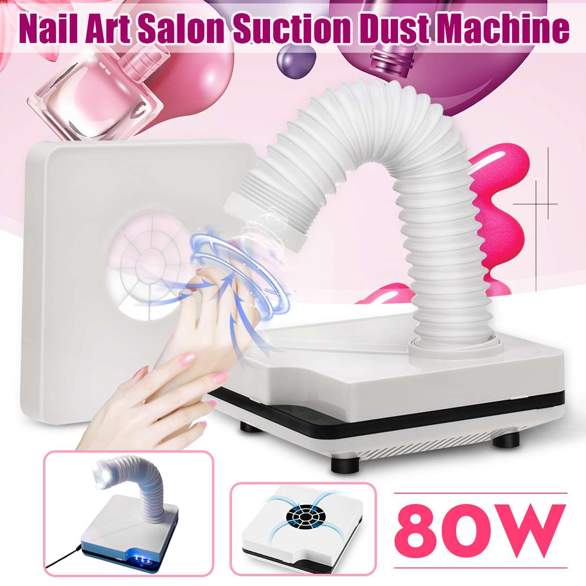 Nail Dust Collector Vacuum Machine