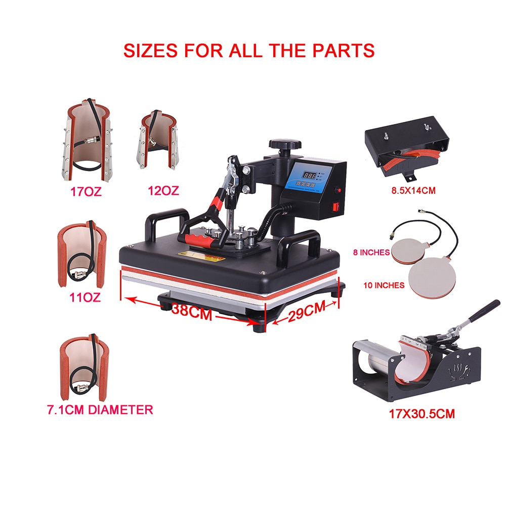 Heat Press Machine 8-in-1 Printer