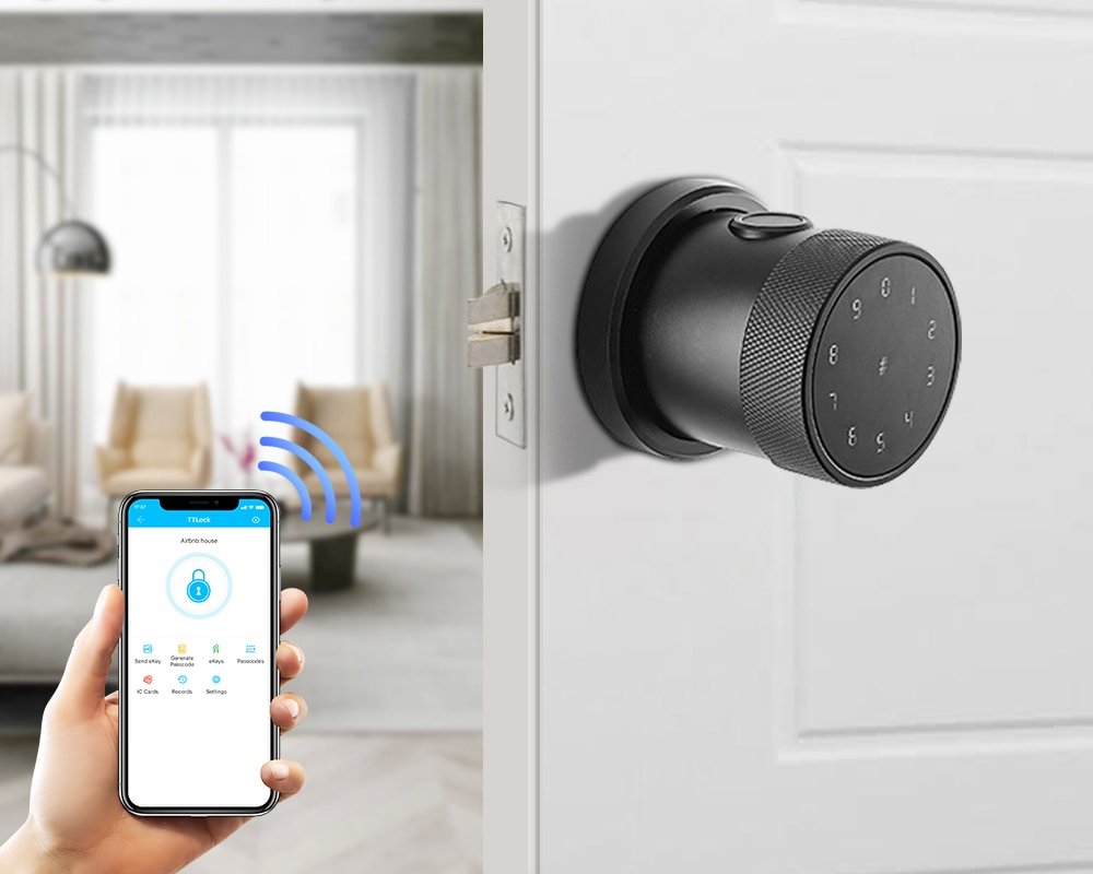 Keyless Entry Door Lock Electronic Knob