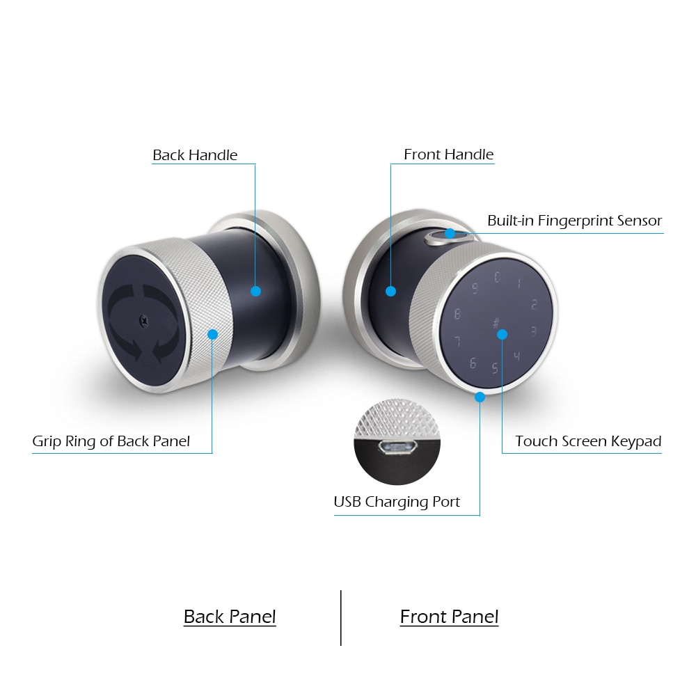 Keyless Entry Door Lock Electronic Knob