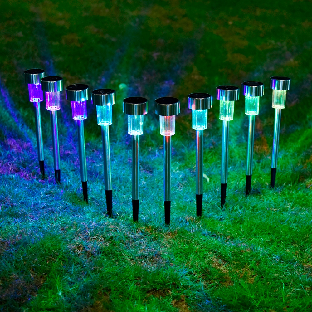 Solar Path Lights Outdoor Lamp (10 Pcs)