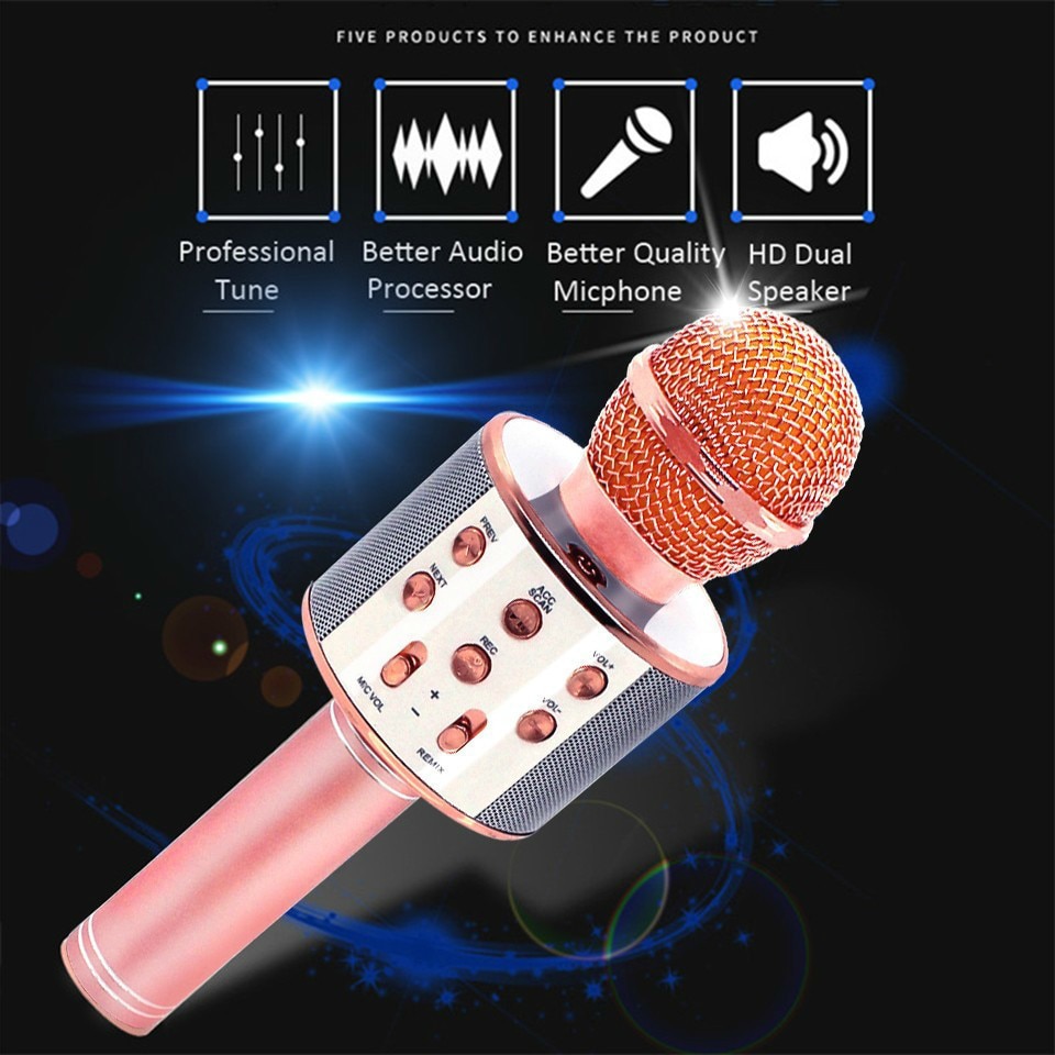 Microphone Speaker Bluetooth Wireless