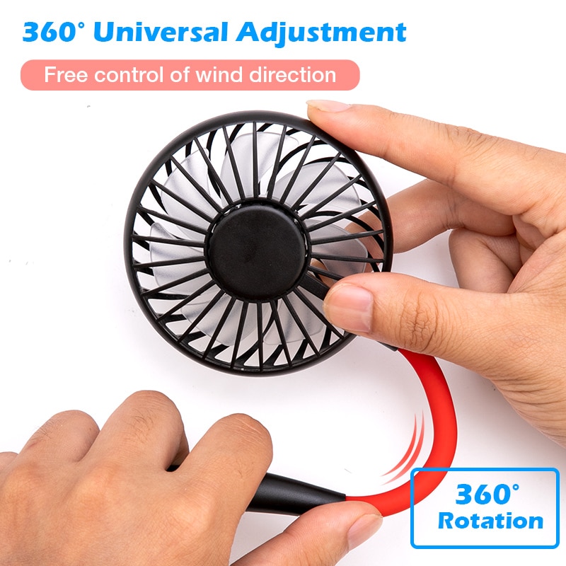 Portable Fan Rechargeable Neckband