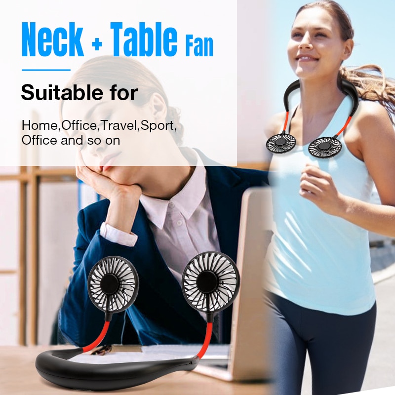 Portable Fan Rechargeable Neckband