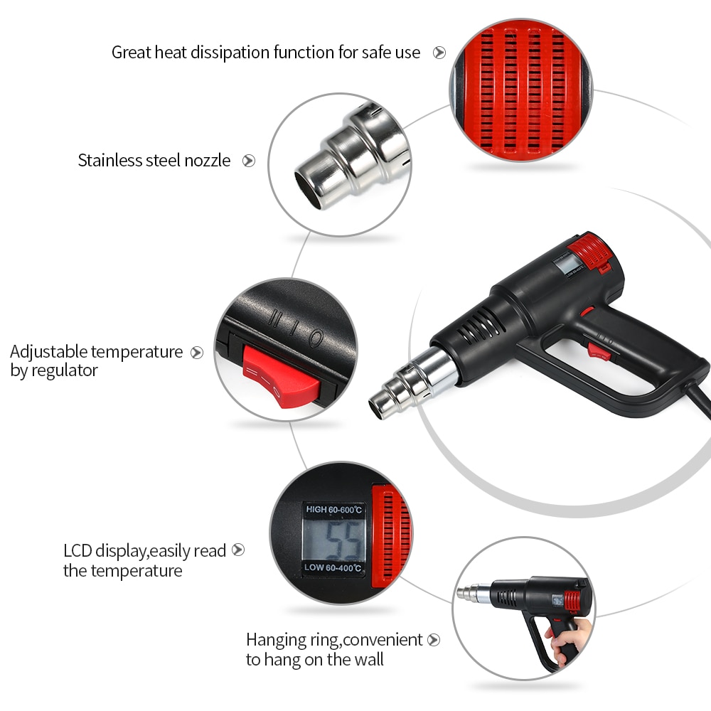 Hot Air Blower Digital Hand Tool